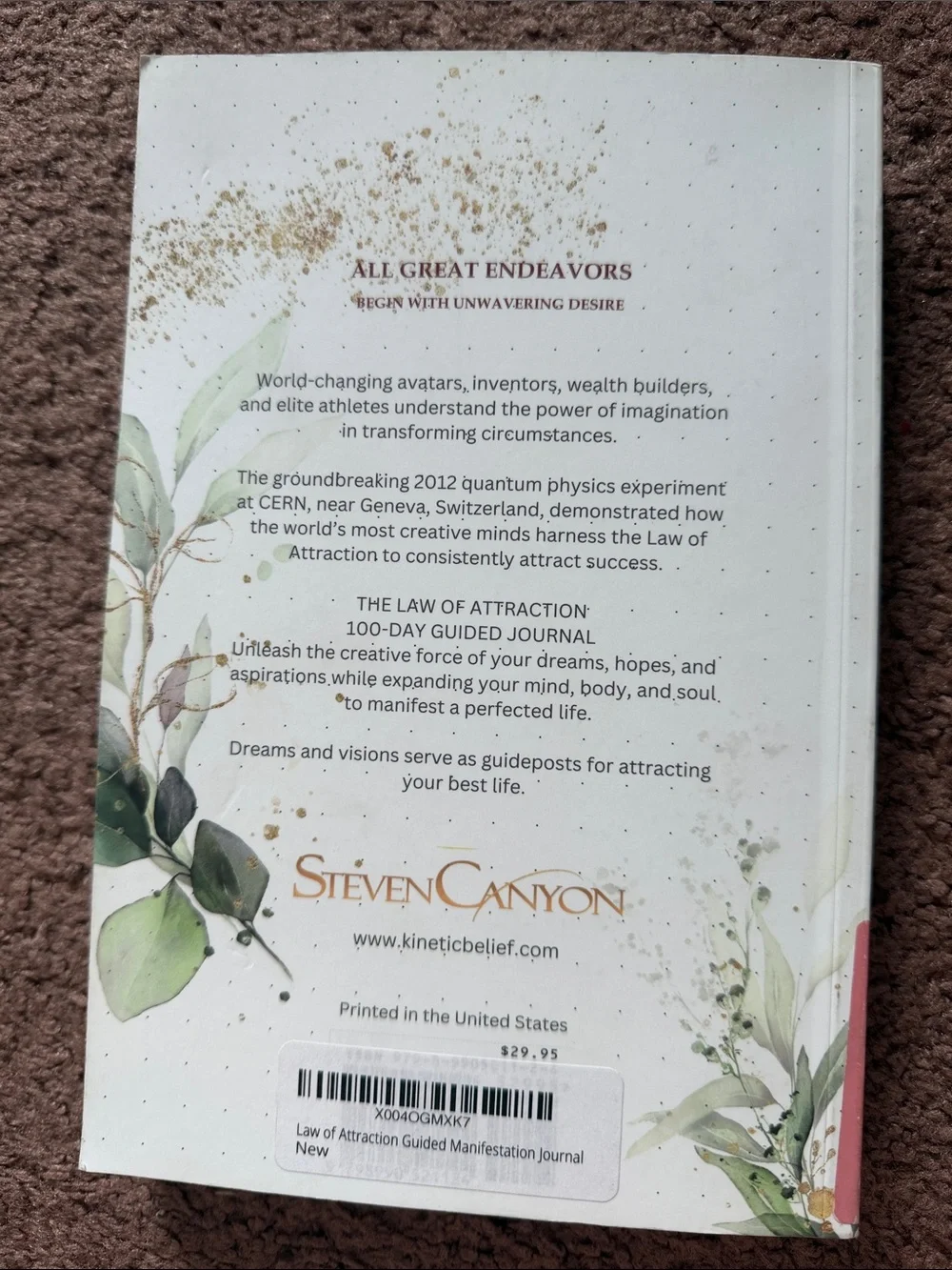 Law of Attraction 100-Day Guided Journal - Premium Quality, Full Color
